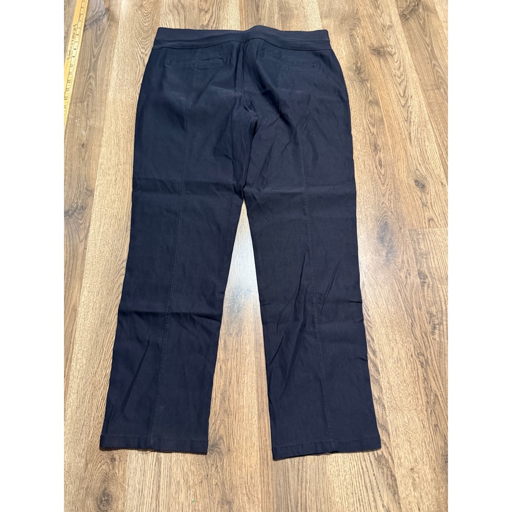 Simply Vera Vera Wang Pants Womens Size L Black Pants Mid Rise Pull On Stretch